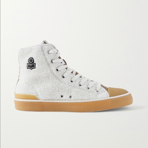 Isabel Marant Benkeen Faux Shearling Sneakers Womens 39 MSRP $330. - Picture 1 of 10